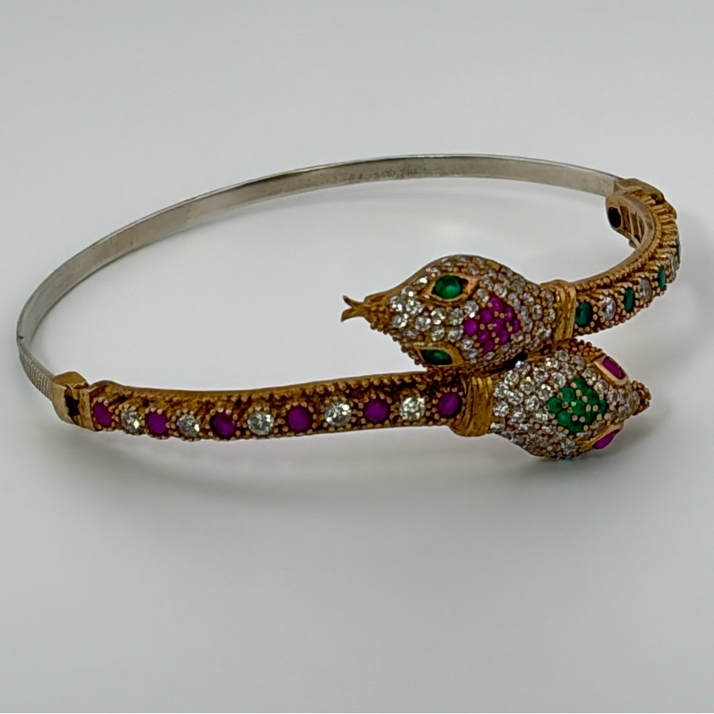 Exotic Delegate Sterling Silver Ruby Emerald Crys… - image 5